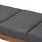 Baxton Studio Larisa Mid-Century Charcoal Upholstered Wood Bench 155-9304 - alternate 3